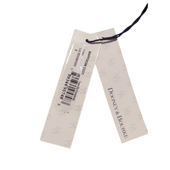 ๐ Dooney & Bourke Cream Leather Crossbody โ NWT + Registration Card & Dust Bag - Picture 4 of 7